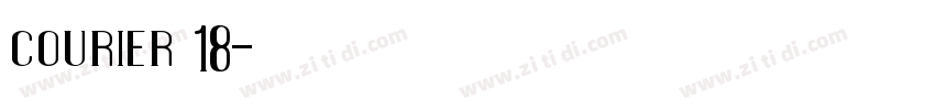 courier 18字体转换